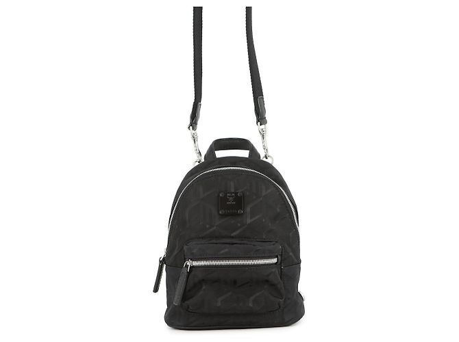 Borsa a tracolla MCM Mini Stark Bebeboo in nylon Nero