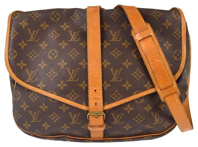 Louis Vuitton Saumur Monogram Canvas 35 Marrom