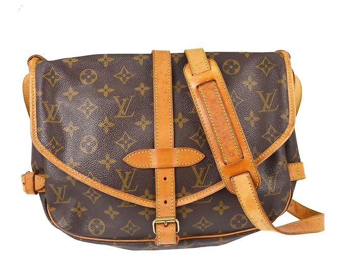 Louis Vuitton Saumur Monogram Canvas 30 Marron