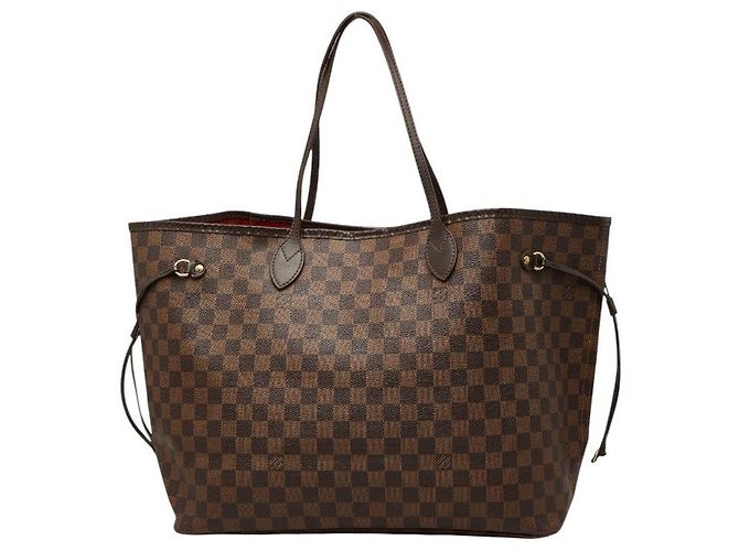Borsa Tote Louis Vuitton Damier Neverfull GM Marrone