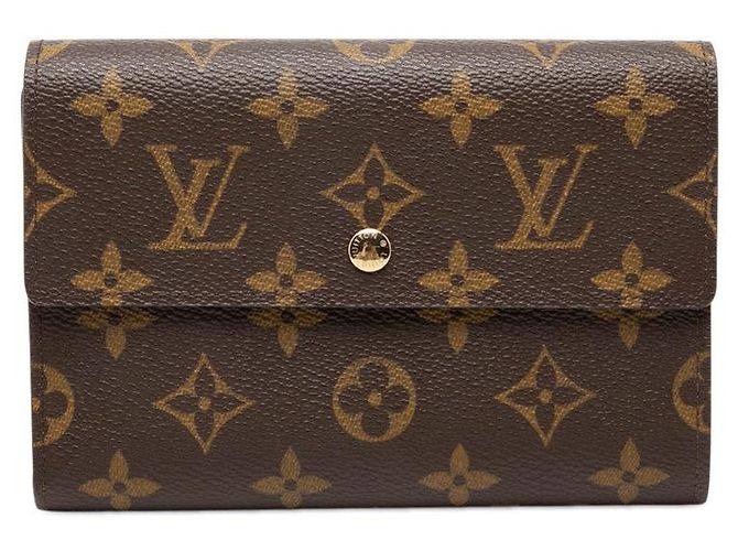 Louis Vuitton Portefeuille Tresor Wallet Marrone