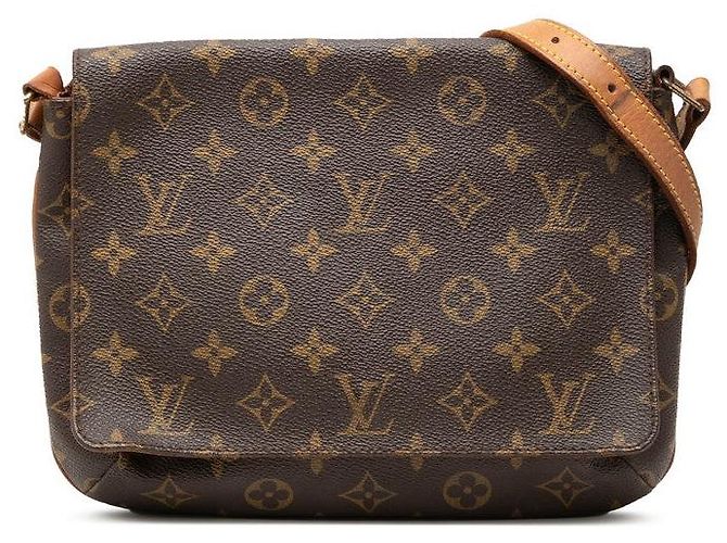 Bolsa de Ombro Curta Louis Vuitton Musette Tango Marrom