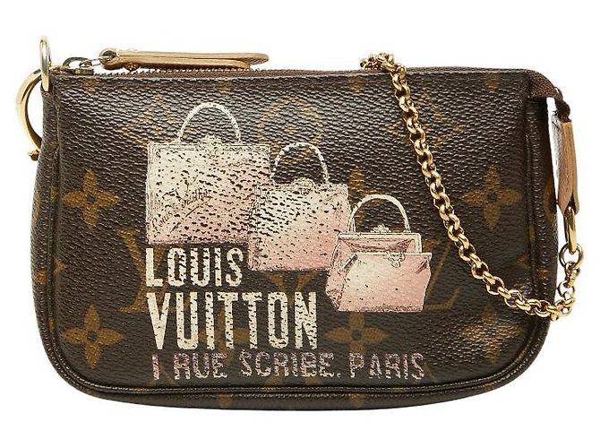 Louis Vuitton Mini Pochette Accessoire Marrone