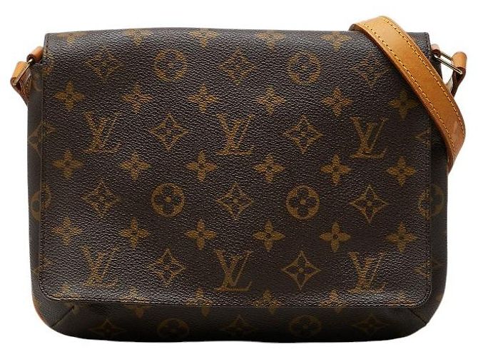Bolsa de Ombro Curta Louis Vuitton Musette Tango Marrom