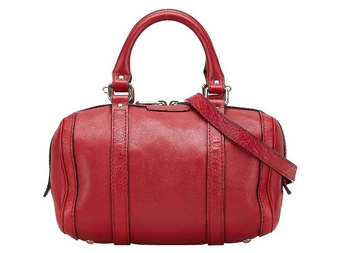 Gucci Micro Guccissima 2-Way Handtasche Rot