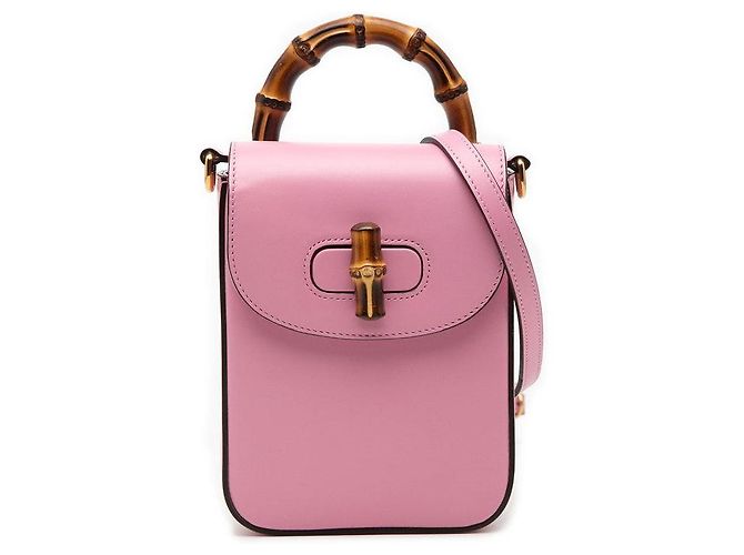 Gucci Bamboo Mini 3-Way Backpack Pink