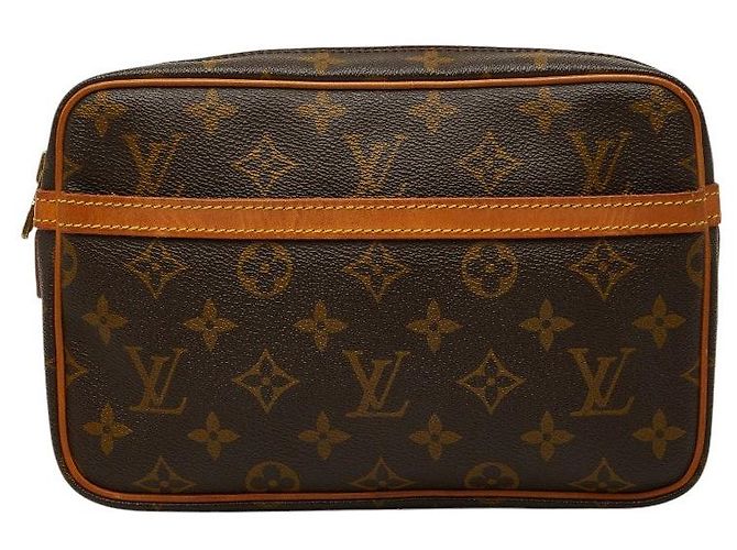 Sac pochette Louis Vuitton Monogram Compiegne 23 Marron