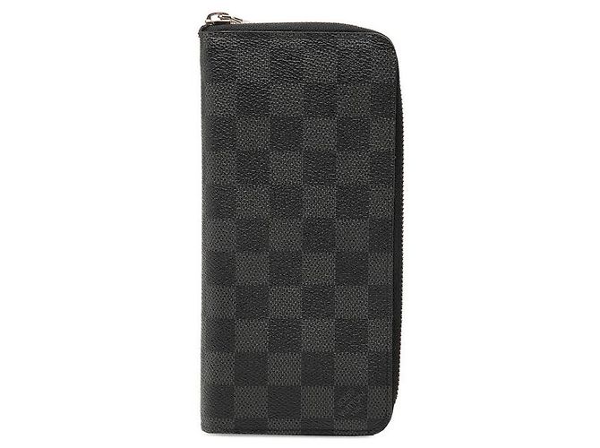 Louis Vuitton Zippy Wallet Vertical N63095 Black