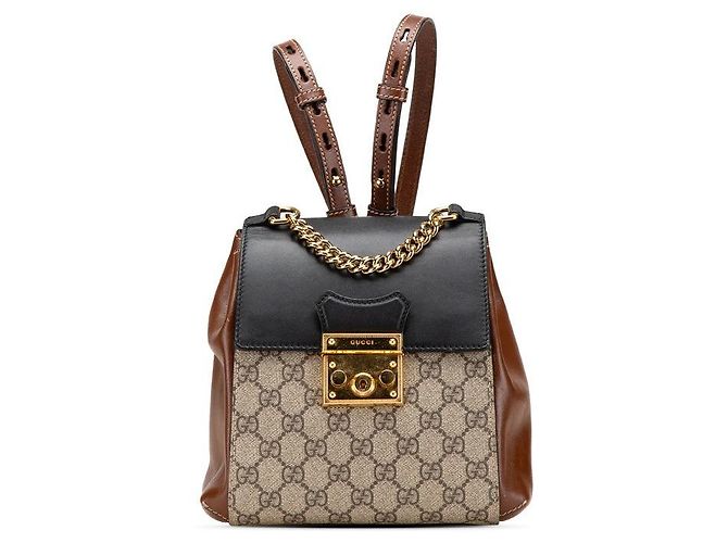 Gucci GG Supreme Padlock Backpack Multiple colors