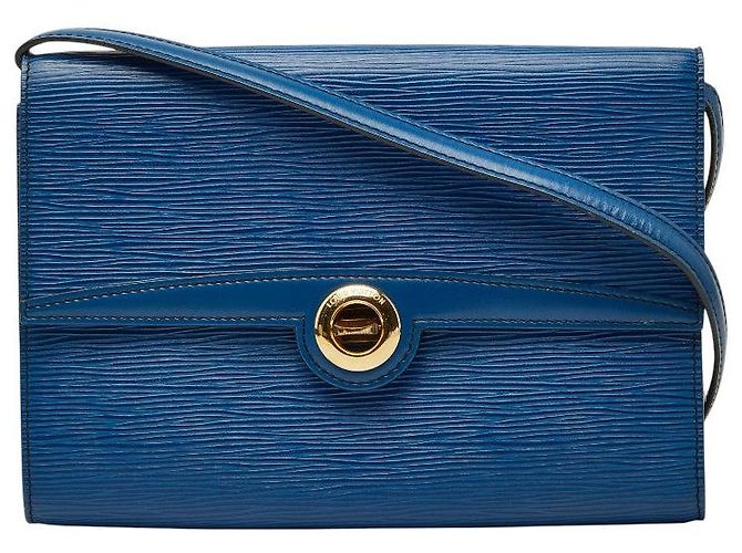 Borsa a tracolla Louis Vuitton Epi Blu