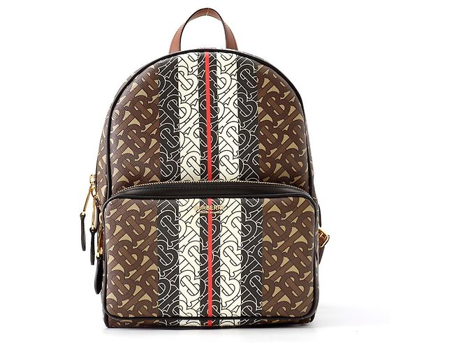 Burberry TB Monogram Leather Backpack Brown Multiple colors