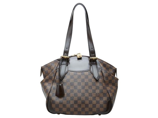 Borsa a tracolla Louis Vuitton Damier Verona MM Marrone Damier ebene