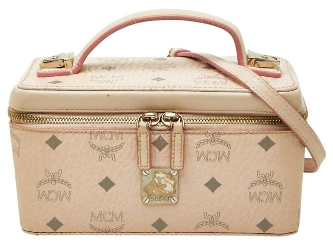 Borsa Vanity MCM Visetos Pink Rosa