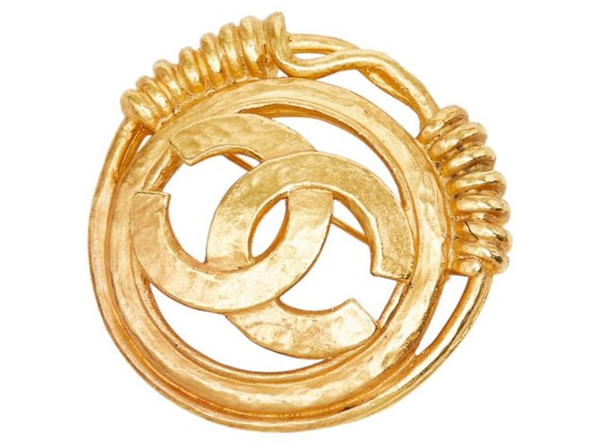 Timeless Spilla Vintage Chanel Coco Mark D'oro