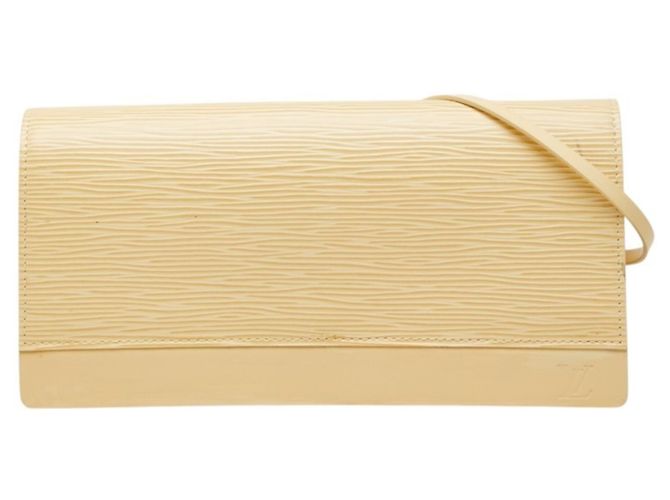 Borsa a tracolla Louis Vuitton Epi Honfleur Beige