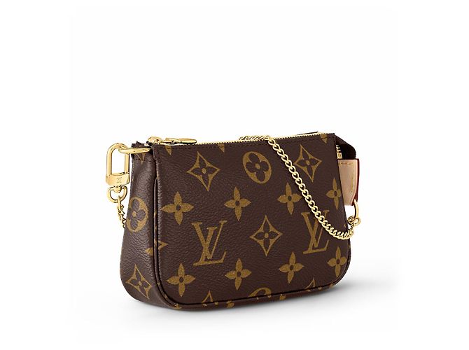 Louis Vuitton Monogram Mini Pochette Accessoires Brown