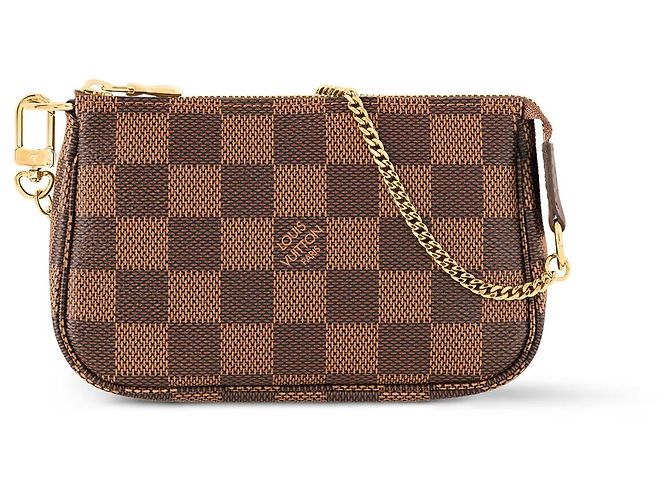 Louis Vuitton Mini Pochette Accessoires Damier Ebene Marron Damier ebène