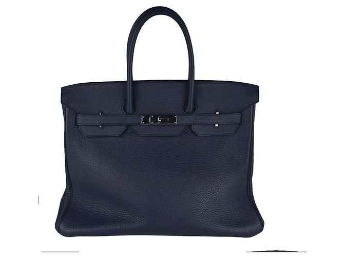 Hermès Sac à main Hermes Birkin 35 Bleu