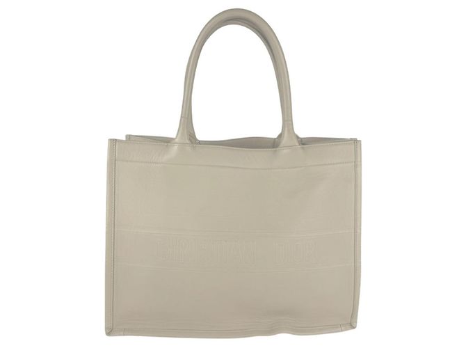 mala Christian Dior Book Tote Medium Bege