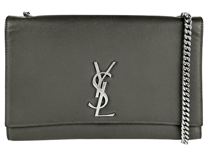 Autre Marque Bolsa de Ombro Saint Laurent Kate Medium Marrom