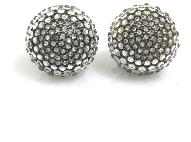 Boucles d'oreilles Tribal Stud Christian Dior Argenté
