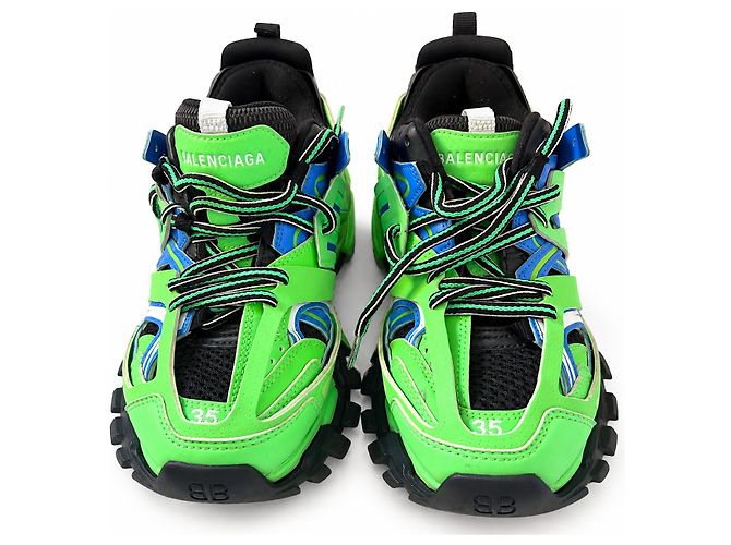 Balenciaga Track Baskets Vert Bleu Noir Blanc
