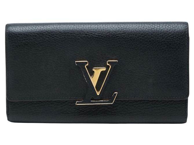 Louis Vuitton Portefeuille Capucines Long Wallet Black