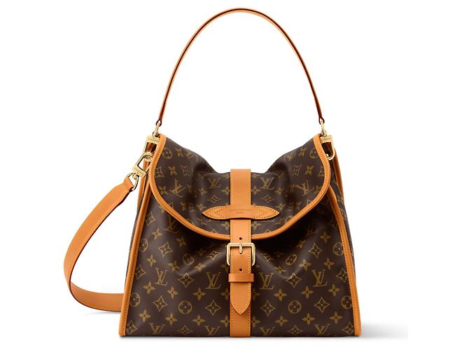 Louis Vuitton Borsa Jet Lag MM Monogram Marrone Monogramma