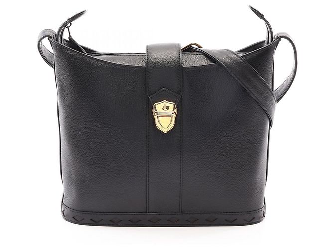 Borsa a tracolla in pelle nera Yves Saint Laurent Nero