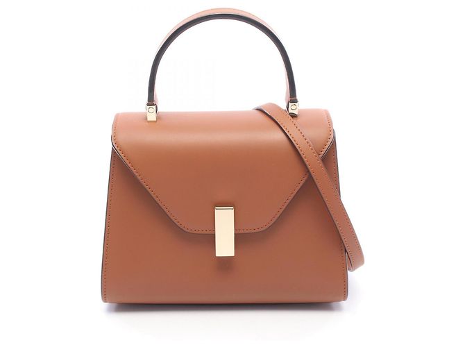 Bolsa 2-Way Valextra Iside Mini Jewel Marrom
