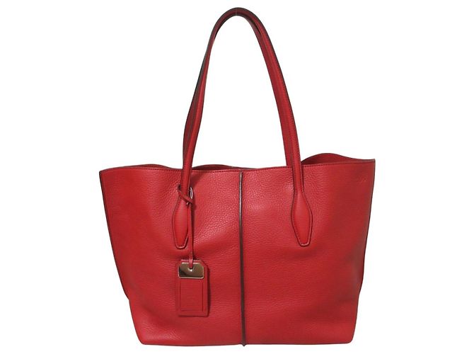 Tod's Joy Leder Tote/Schultertasche Rot