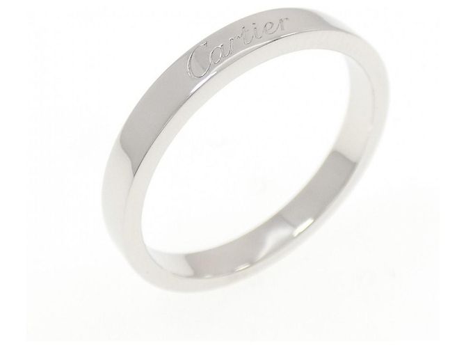 Cartier Gravierter Ring aus Platin