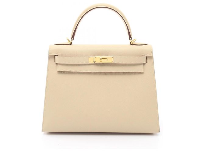 Hermès Sac à main Hermes Kelly 28 Écru