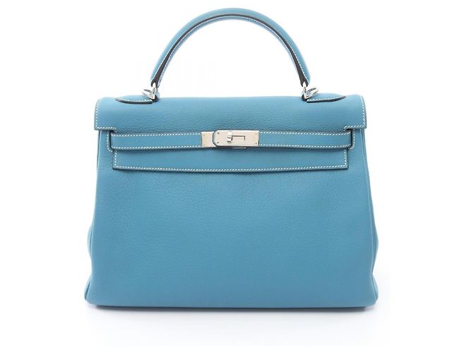 Hermès Bolsa 2-Way Hermes Kelly 32 Azul
