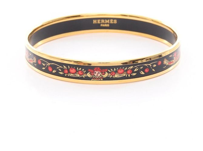 Hermès Hermes Email PM Bangle Black Red Golden