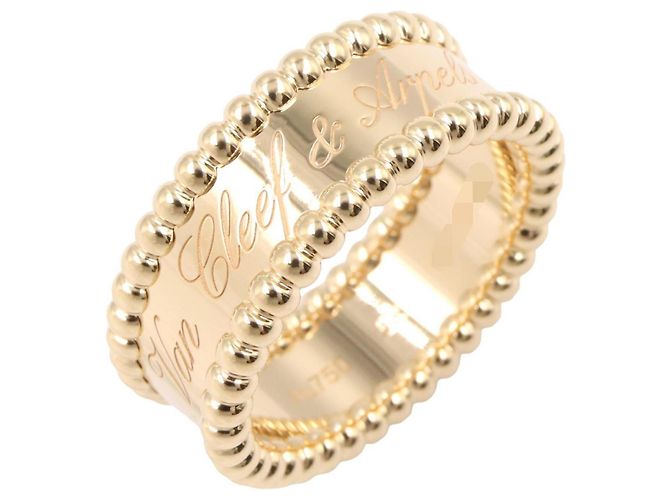 Bague Perlée Signature Van Cleef & Arpels Doré
