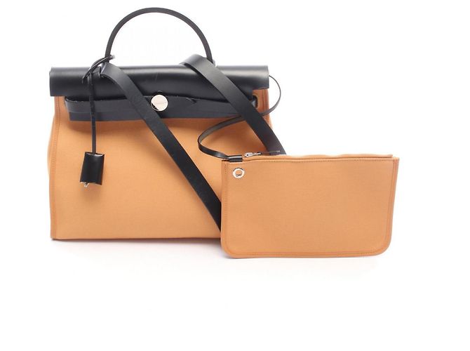 Hermès Hermes Herbag Zip PM Handtasche Braun Schwarz