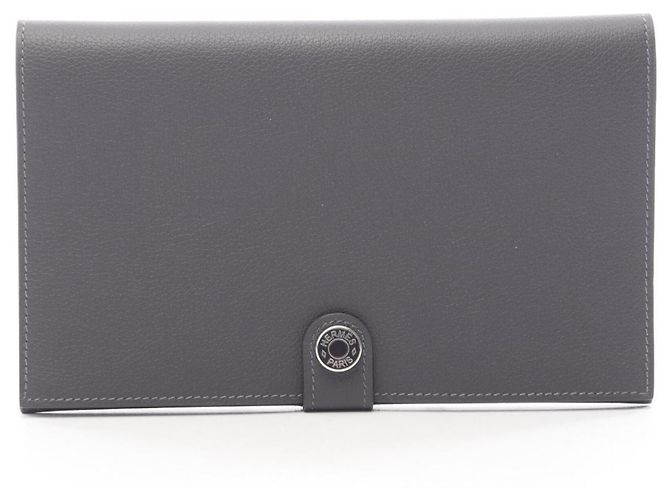 Hermès Hermes R.M.S Tutan Man Bi-fold Long Wallet Brown