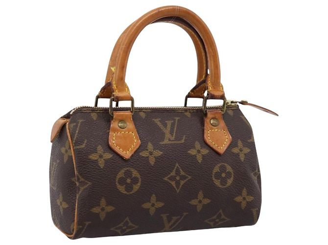 LOUIS VUITTON Monogram Mini Speedy Hand Bag M41534 LV Auth 199383 Monograma
