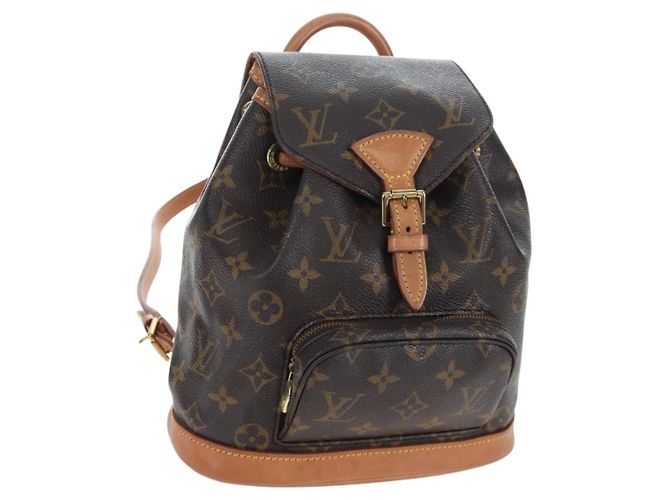 Mochila LOUIS VUITTON Monogram Montsouris PM M51137 LV Auth 200756V Monograma
