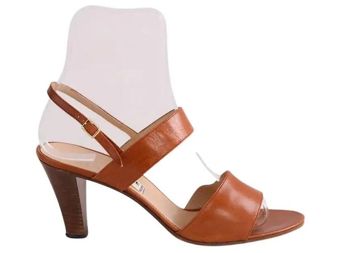 Céline Sandalen aus Leder camel Kamel