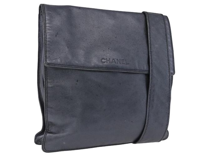 Borsa a tracolla CHANEL in pelle blu e oro CC Auth 203466A D'oro