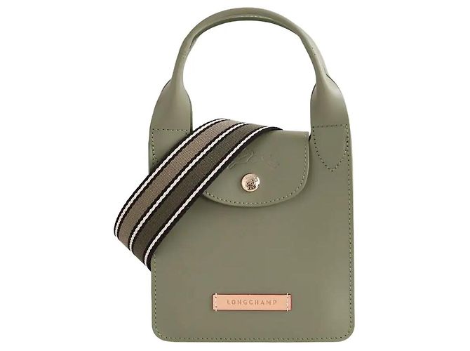 Longchamp Mini mala Pilage cáqui Caqui