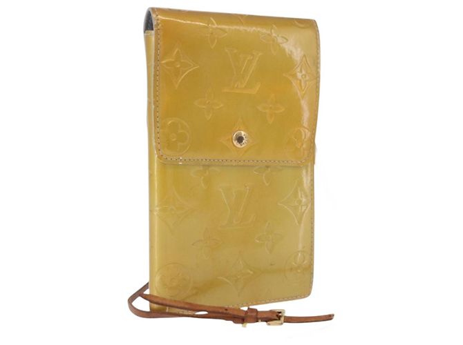 LOUIS VUITTON Monogram Vernis Walker Wallet Gris M91031 LV Auth 202718