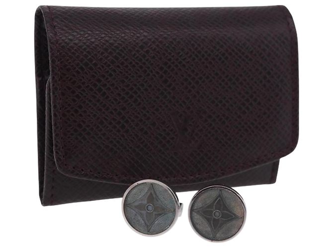 LOUIS VUITTON Abotoaduras Fleur Cuffs Ag925 Silver M65055 LV Auth bs36897 Prata