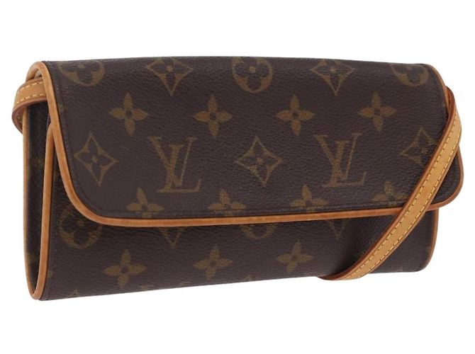 LOUIS VUITTON Monogram Pochette Twin PM Shoulder Bag M51854 LV Auth 203072A Monogramma