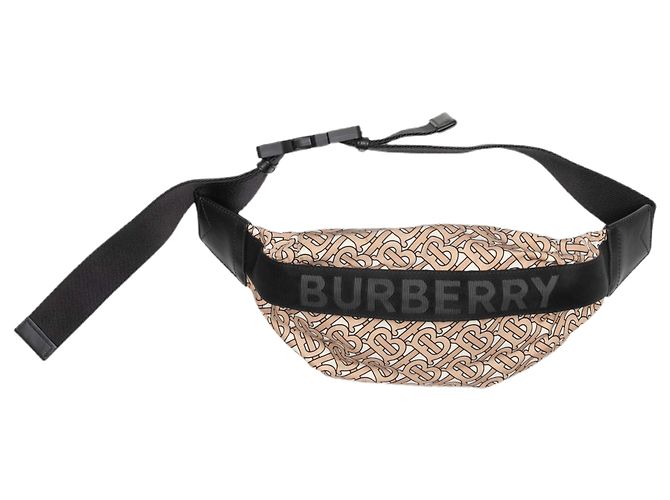 Burberry Gürteltasche mit Logo-Print in Tan & Multicolor Kamel