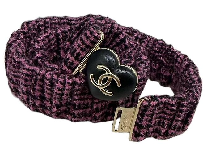 Chanel Houndstooth Fabric Belt with Enamel Double C Buckle Multiple colors
