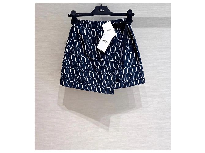 Autre Marque Dior Hose Navy aus Polyester Mehrfarben