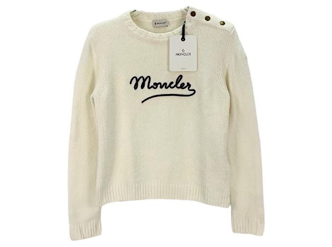 Jersey Moncler de lana blanco Multicolor